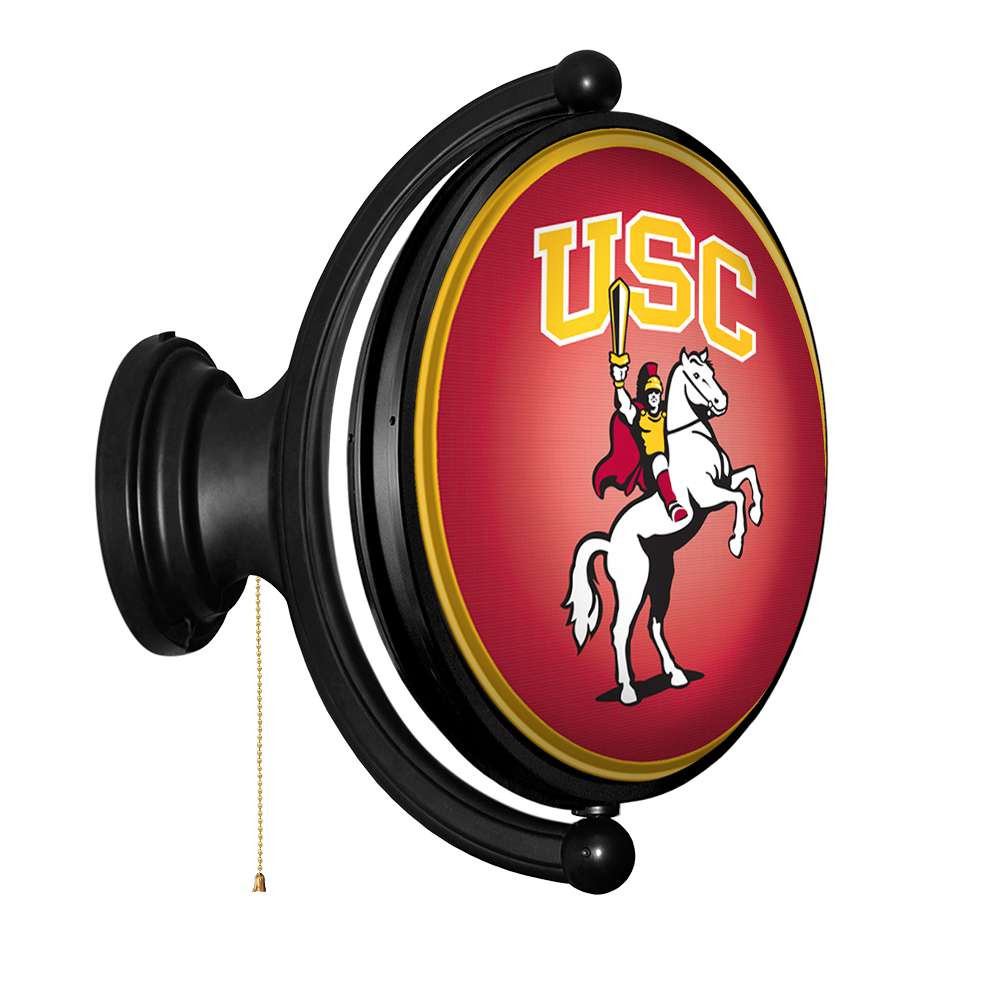 USC Trojans Traveler - Original Oval Rotating Lighted Wall Sign