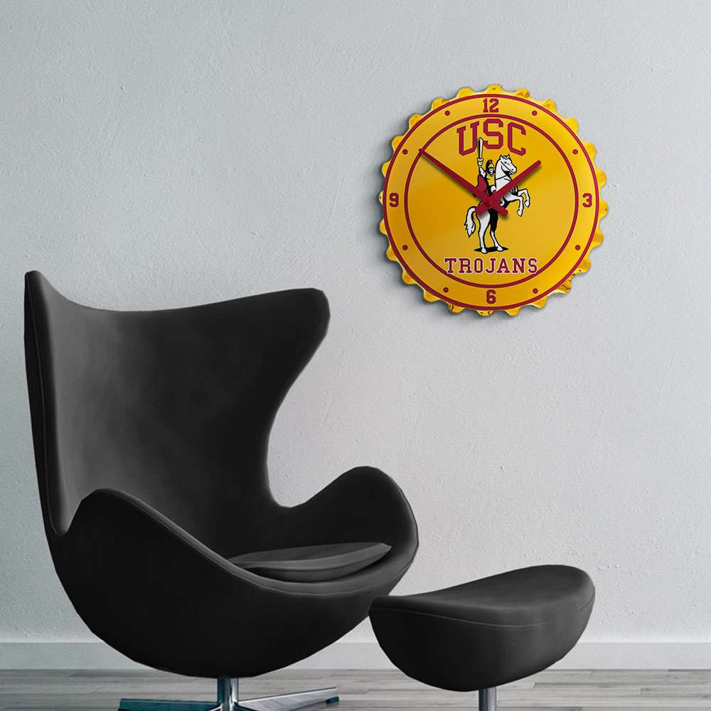 USC Trojans Trojan - Bottle Cap Wall Clock