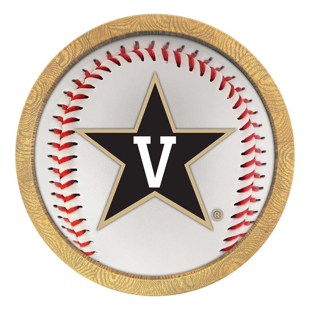 Vanderbilt Commodores Baseball - Faux Barrel Frame Sign | The Fan-Brand | NCVAND-241-31