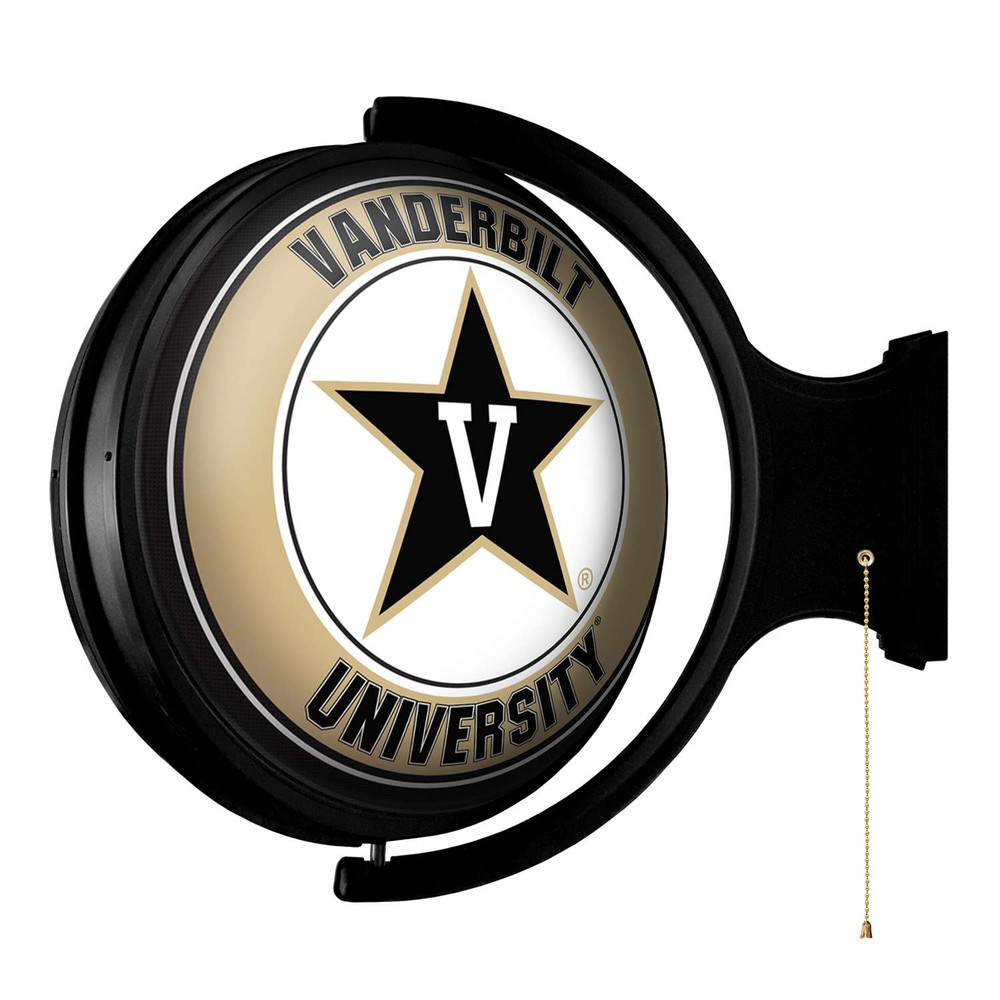 Vanderbilt Commodores Original Round Rotating Lighted Wall Sign