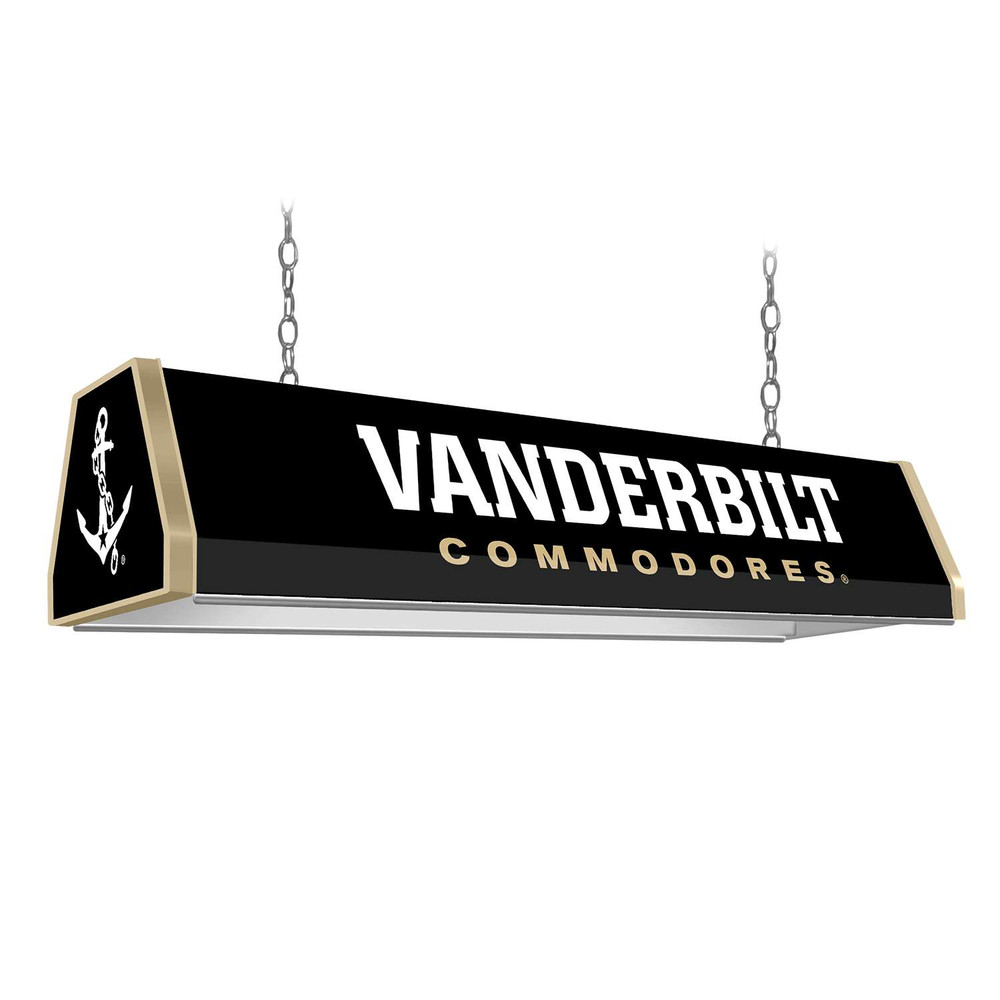 Vanderbilt Commodores Standard Pool Table Light - Black / Anchor | The Fan-Brand | NCVAND-310-01F