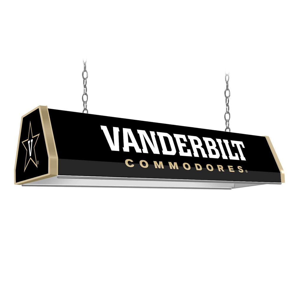 Vanderbilt Commodores Standard Pool Table Light - Black / Star | The Fan-Brand | NCVAND-310-01C