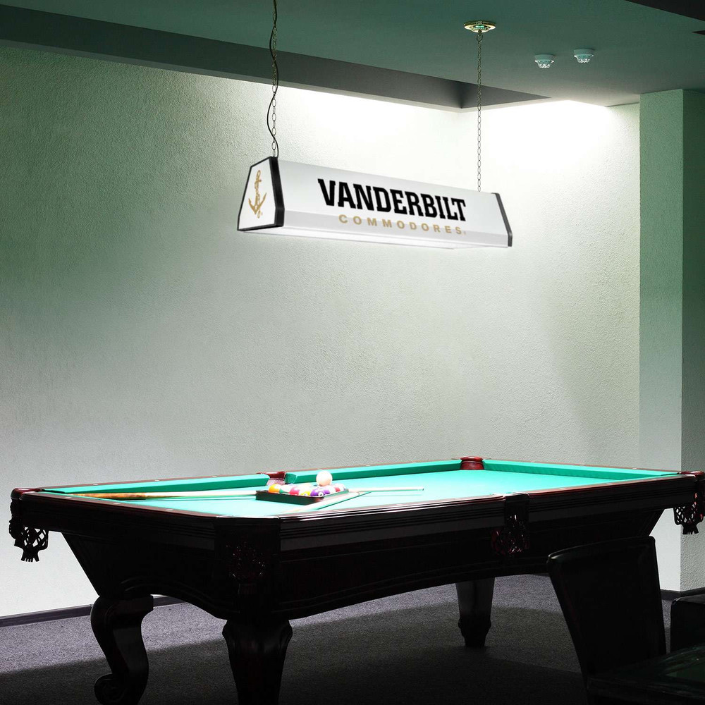 Vanderbilt Commodores Standard Pool Table Light - White / Anchor