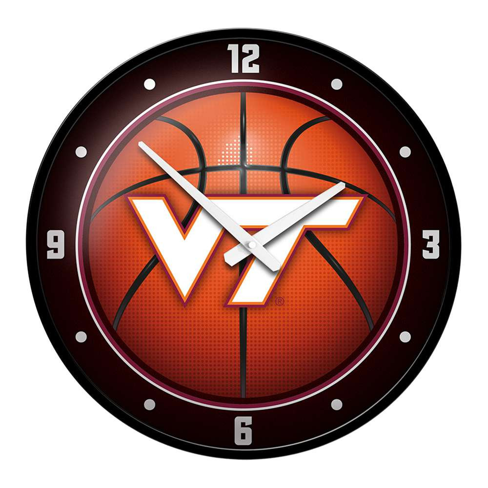 Virginia Tech Hokies Basketball - Modern Disc Wall Clock | The Fan-Brand | NCVTCH-510-11