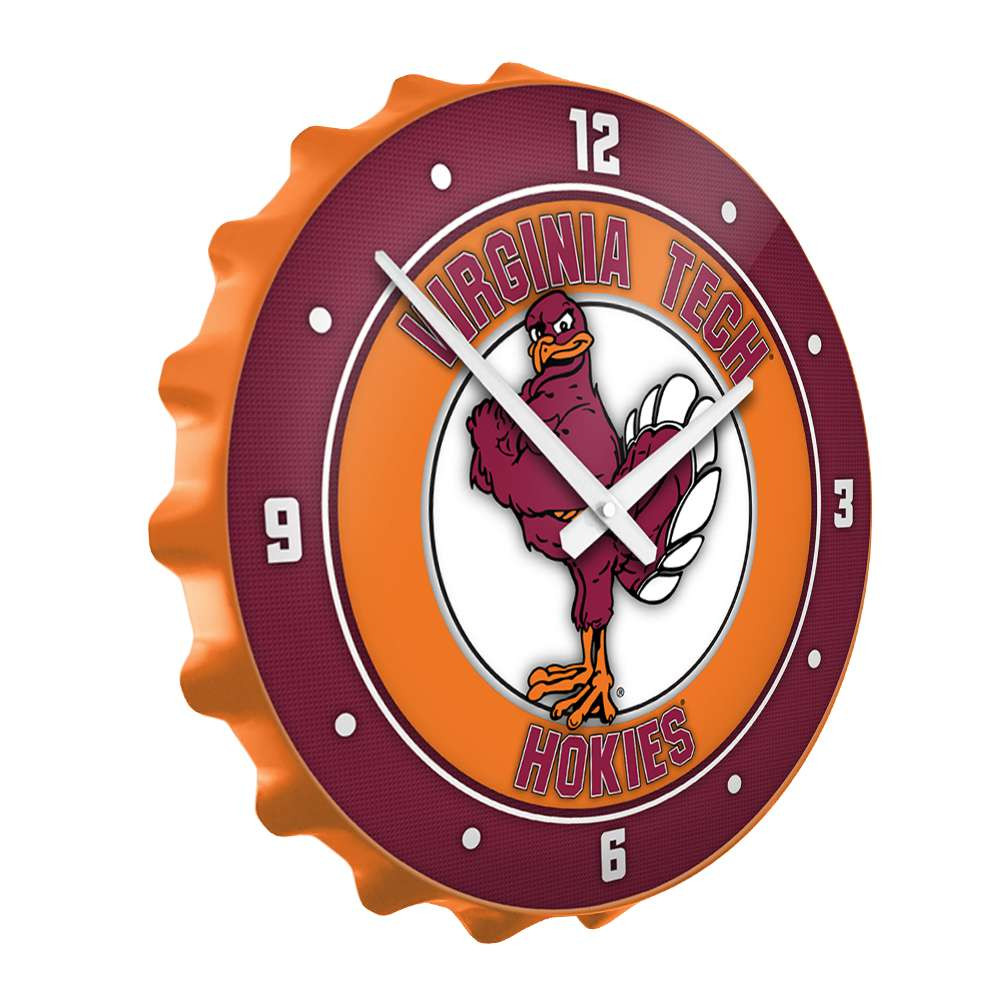 Virginia Tech Hokies Mascot - Bottle Cap Wall Clock