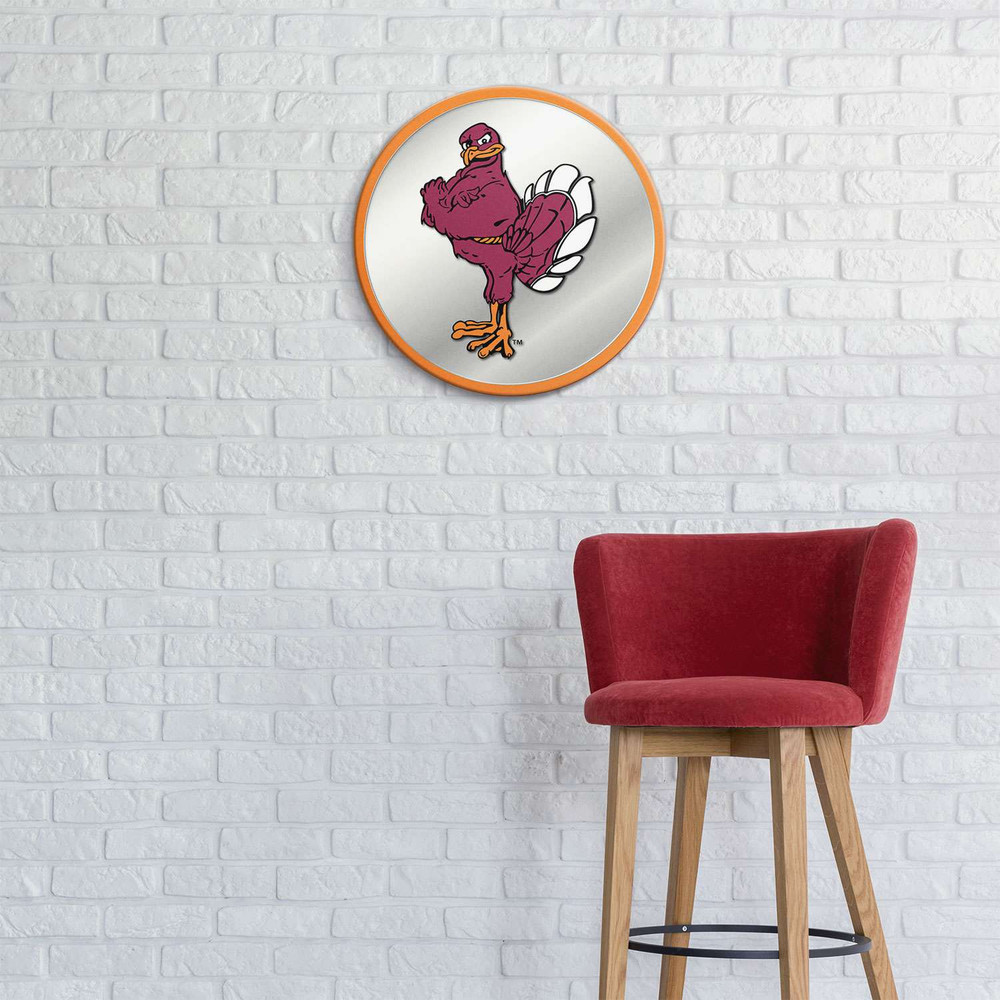 Virginia Tech Hokies Mascot - Modern Disc Mirrored Wall Sign
