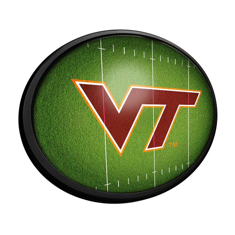 Virginia Tech Hokies On the 50 - Oval Slimline Lighted Wall Sign