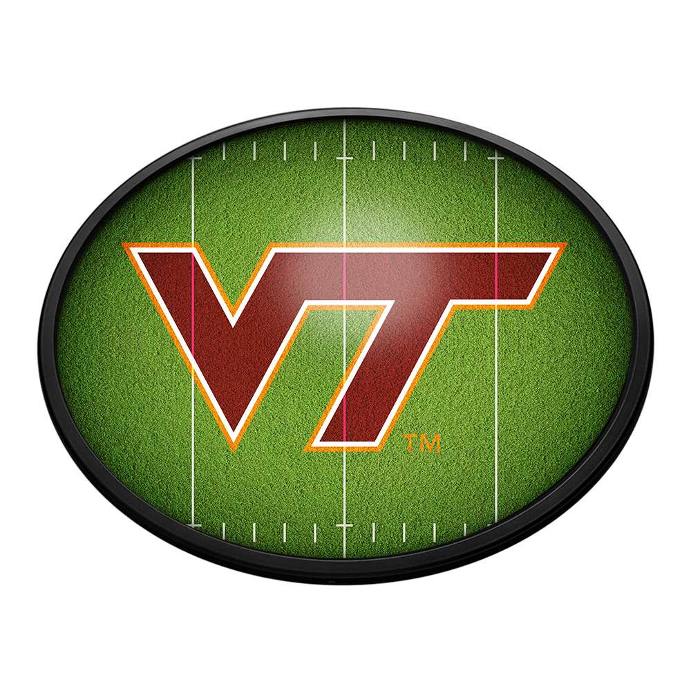 Virginia Tech Hokies On the 50 - Oval Slimline Lighted Wall Sign | The Fan-Brand | NCVTCH-140-22
