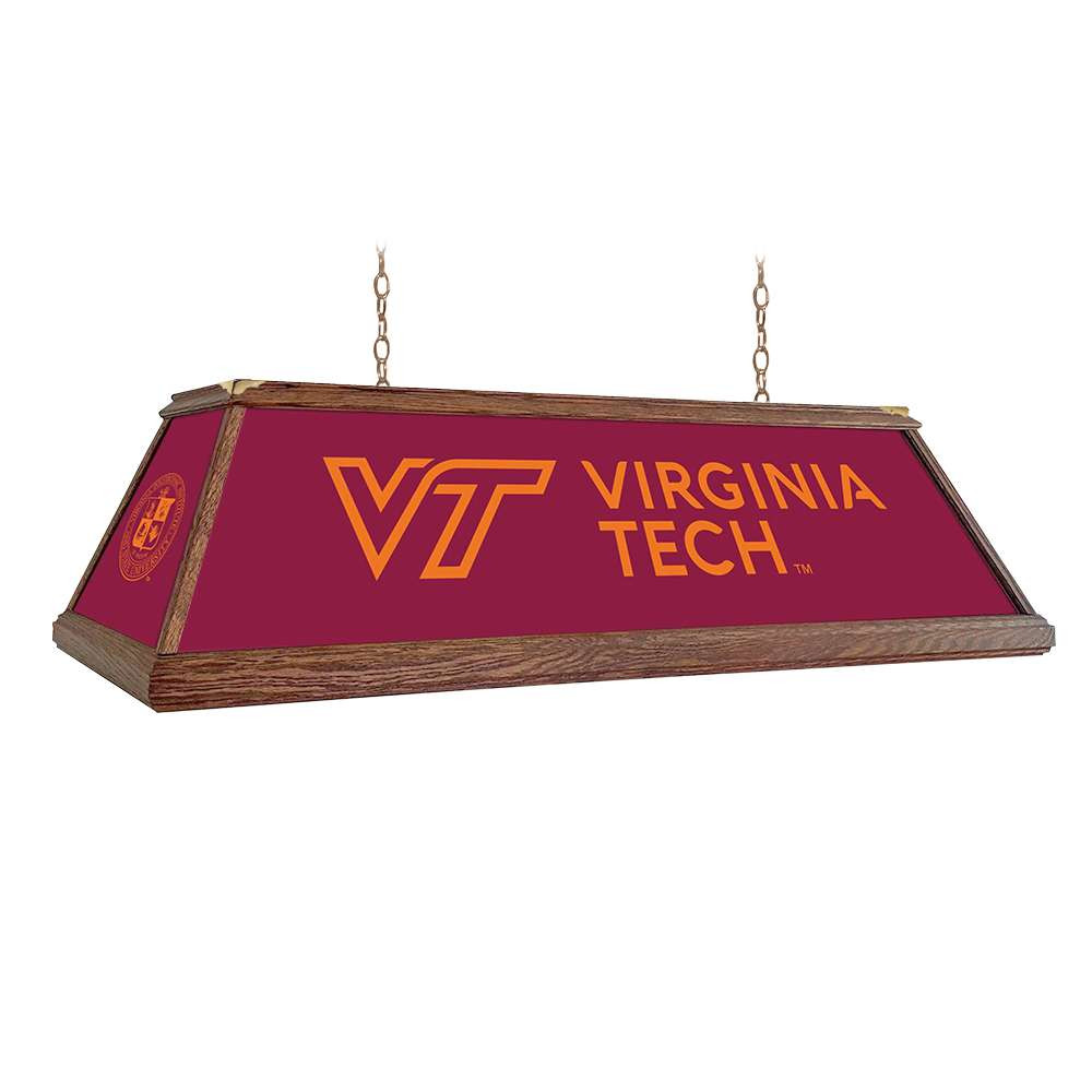 Virginia Tech Hokies Premium Wood Pool Table Light | The Fan-Brand | NCVTCH-330-01