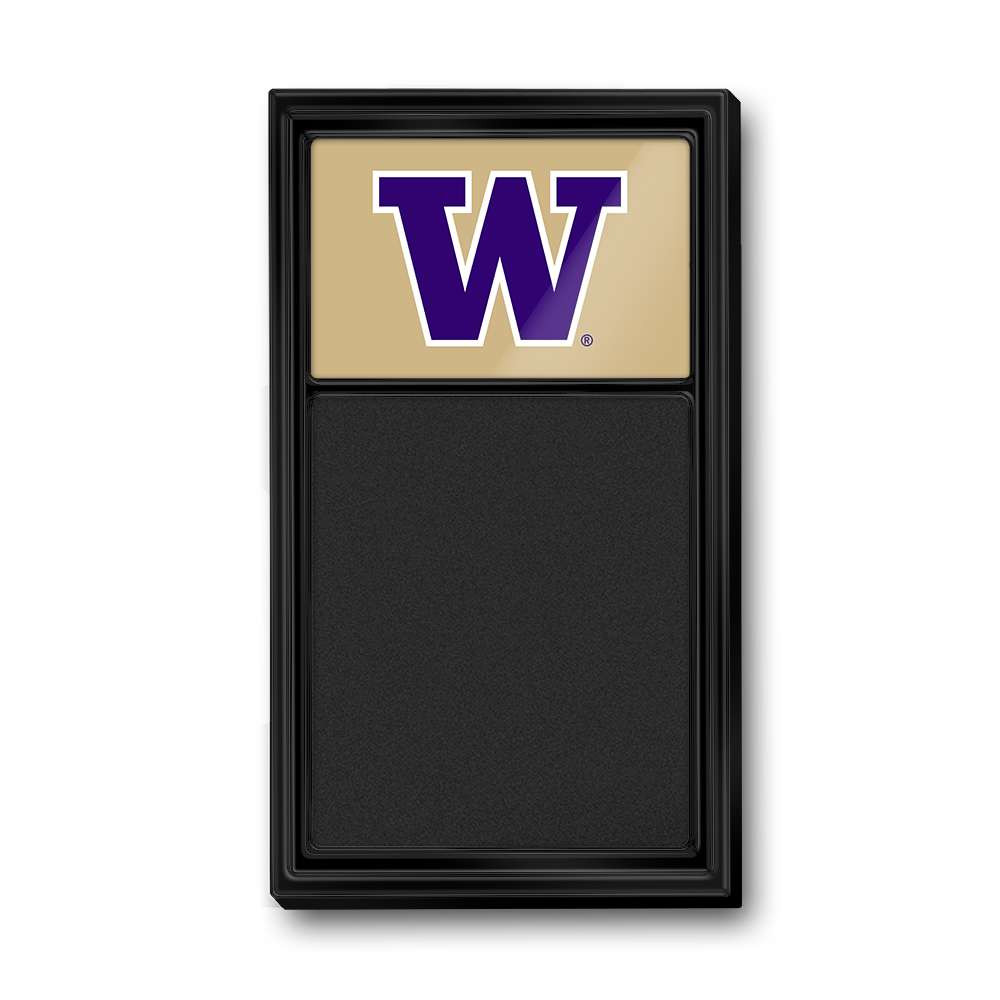 Washington Huskies Chalk Note Board - Gold / Black Frame | The Fan-Brand | NCWASH-620-01B