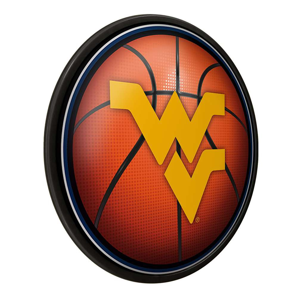 West Virginia Mountaineers Basketball - Modern Disc Wall Sign