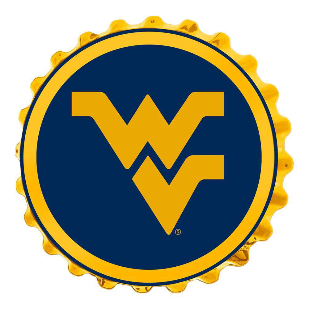 West Virginia Mountaineers Bottle Cap Wall Sign | The Fan-Brand | NCWVIR-210-02