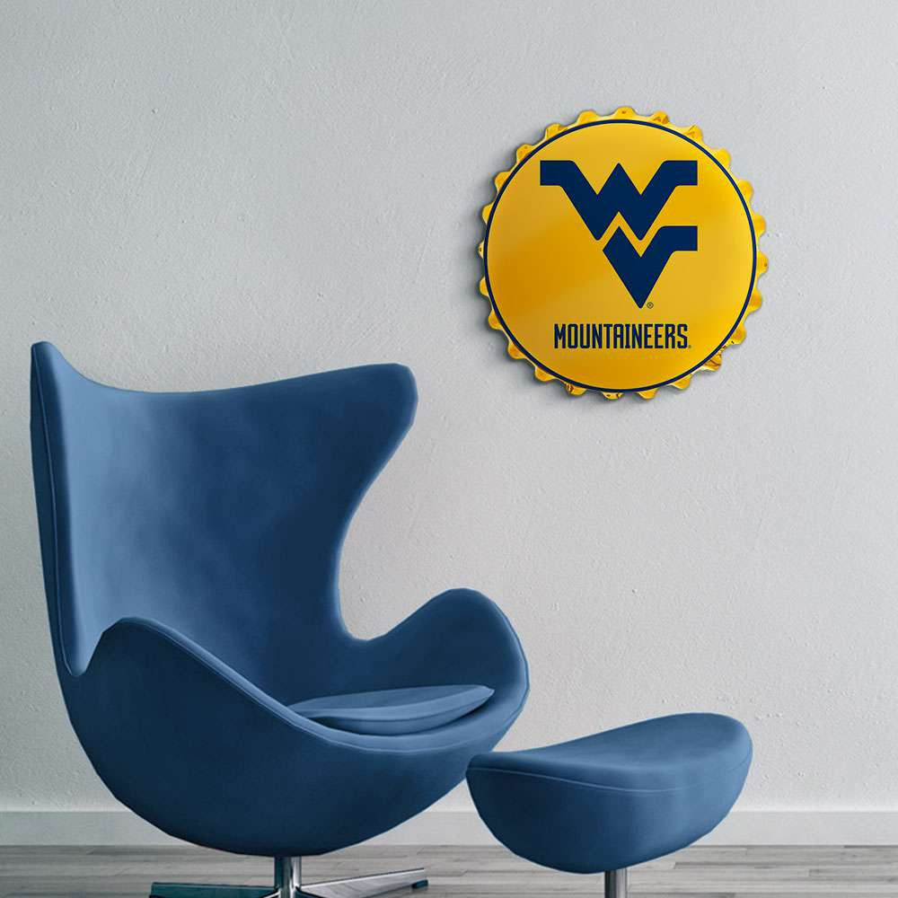 West Virginia Mountaineers Bottle Cap Wall Sign 2