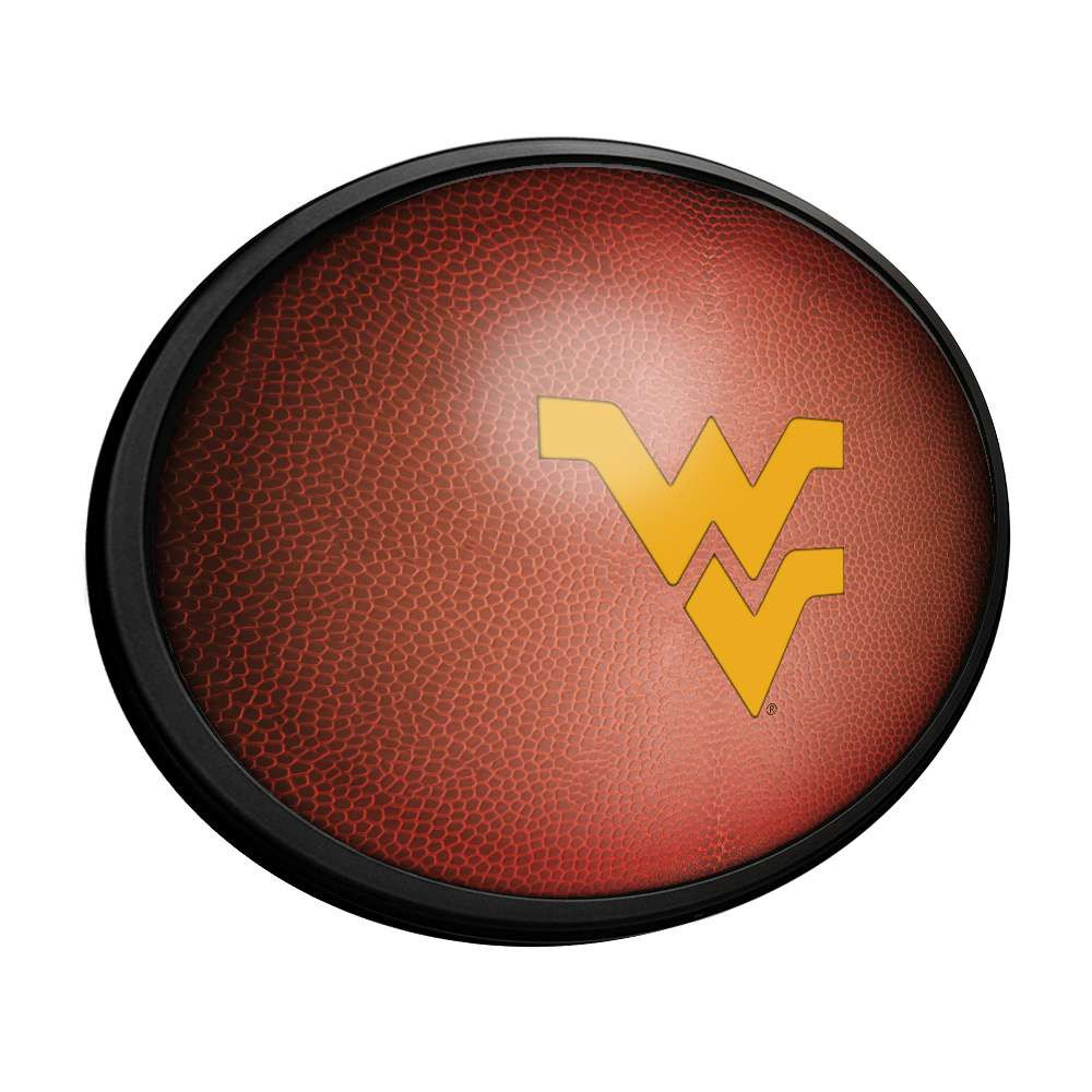 West Virginia Mountaineers Pigskin - Oval Slimline Lighted Wall Sign
