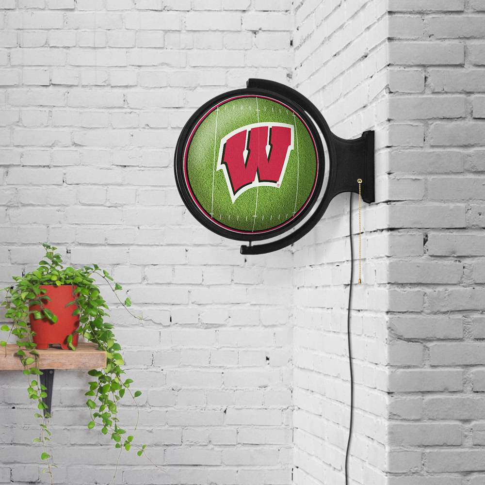 Wisconsin Badgers On the 50 - Rotating Lighted Wall Sign