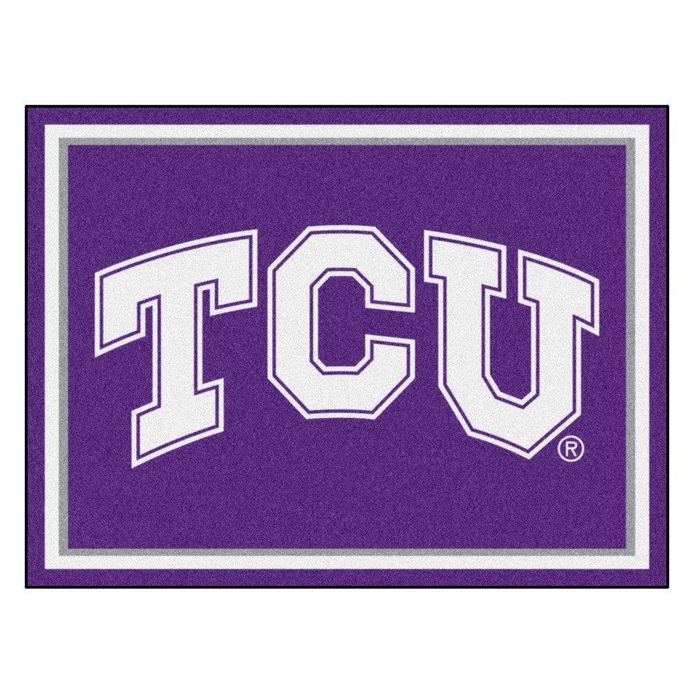 TCU Horned Frogs Area Rug 8' x 10' | Fanmats | 20262