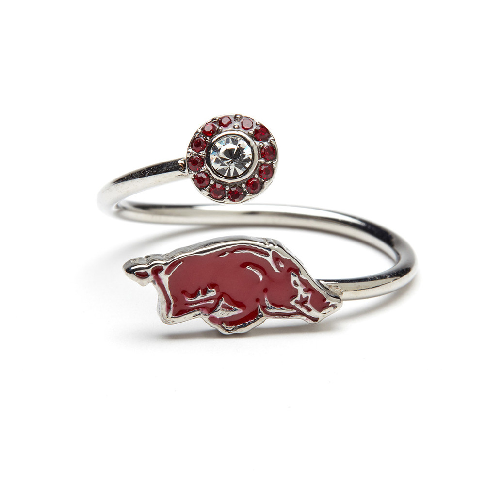 Arkansas Razorbacks Stainless Steel Adjustable Ring | Stone Armory | ARK601