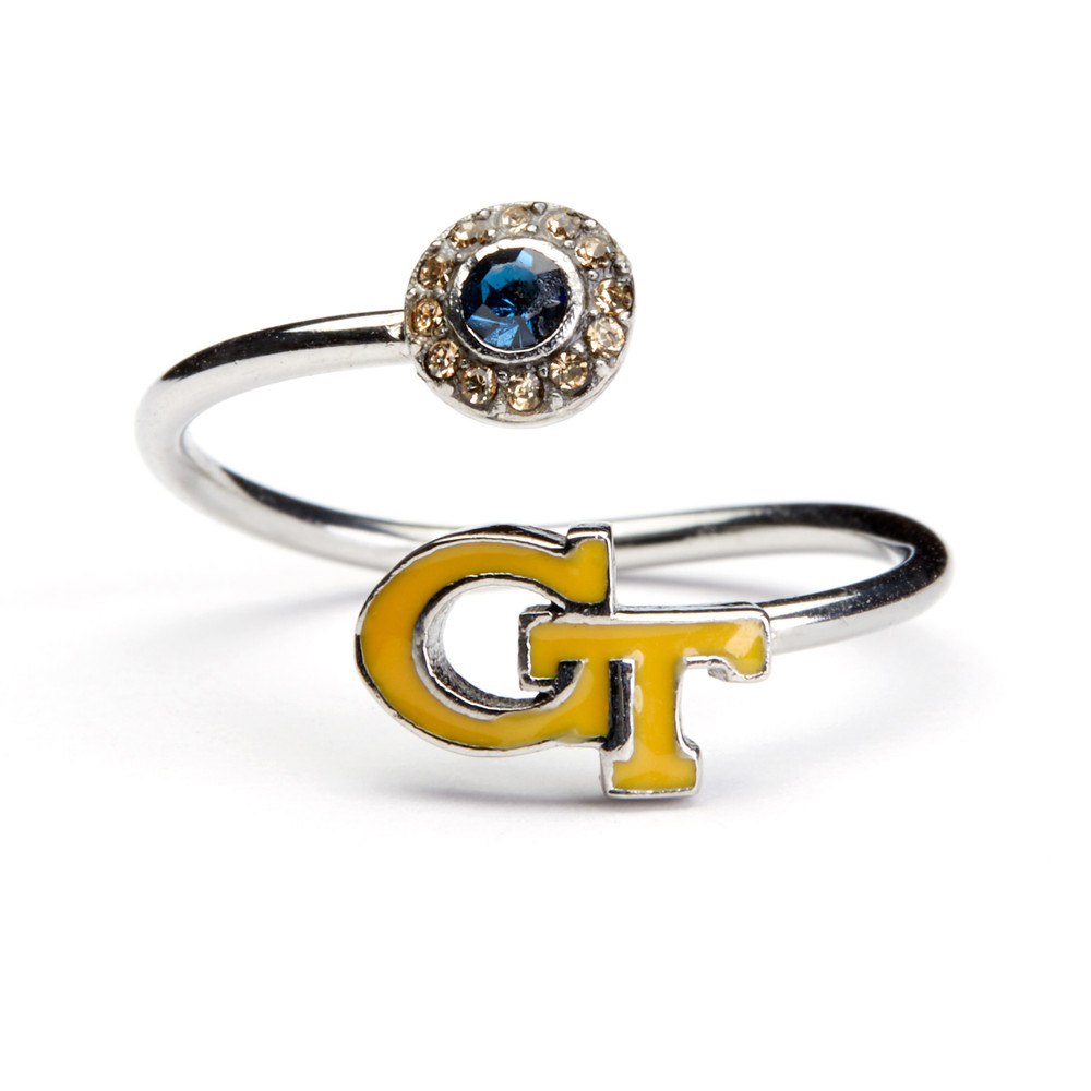 Georgia Tech Yellow Jackets Stainless Steel Adjustable Ring Yellow | Stone Armory | GT601