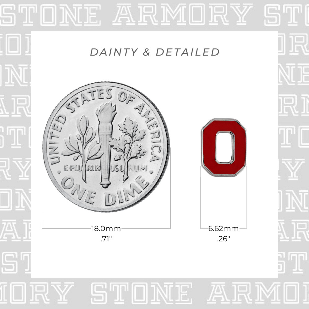 Ohio State Buckeyes Stainless Steel Stud Earrings | Stone Armory | OH-OSU303