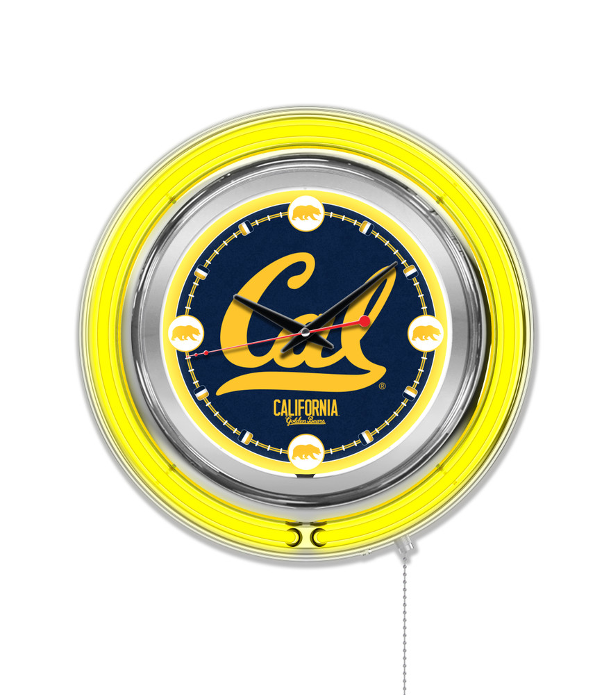 UCLA Bruins Double Neon Wall Clock | Holland Bar Stool Co. | Clk15Cal-Un