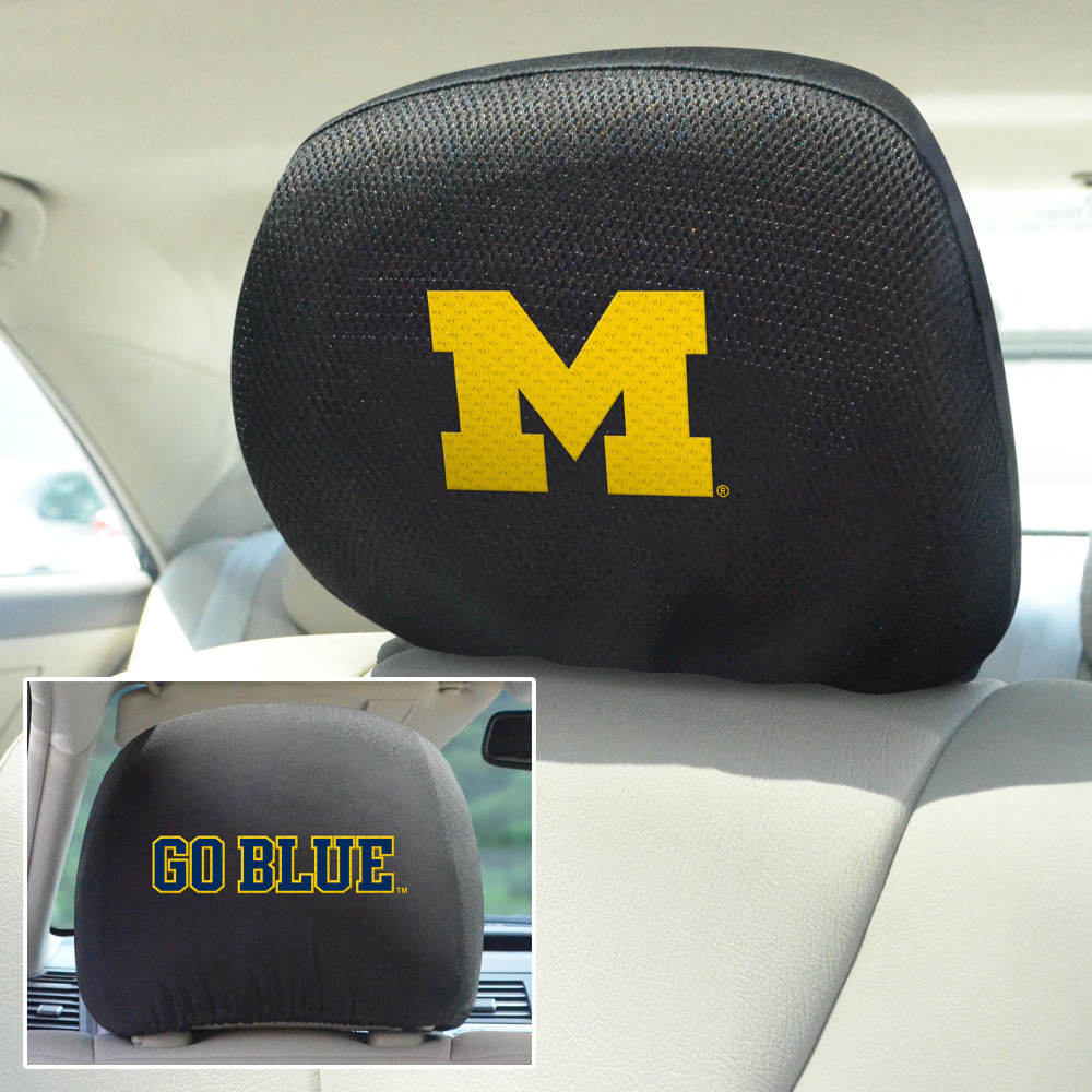 Michigan Wolverines Headrest Cover | Fanmats |12582