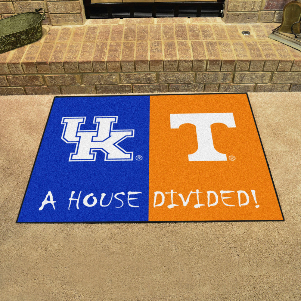 Kentucky Wildcats / Tennessee Volunteers House Divided Mat | Fanmats | 15584