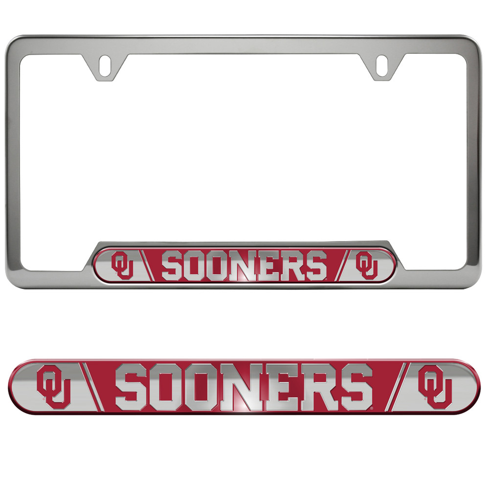 Oklahoma Sooners Embossed License Plate Frame | Fanmats | 61990