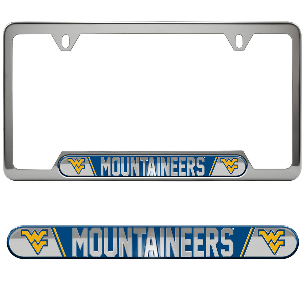 West Virginia Mountaineers Embossed License Plate Frame | Fanmats | 61996