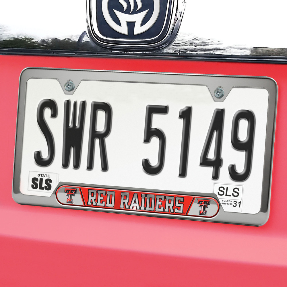 Texas Tech Red Raiders Embossed License Plate Frame | Fanmats | 63369