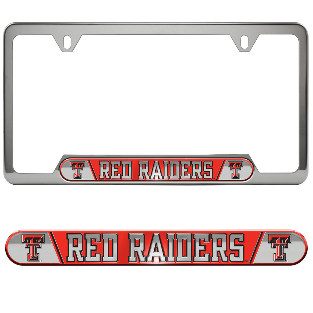 Texas Tech Red Raiders Embossed License Plate Frame | Fanmats | 63369