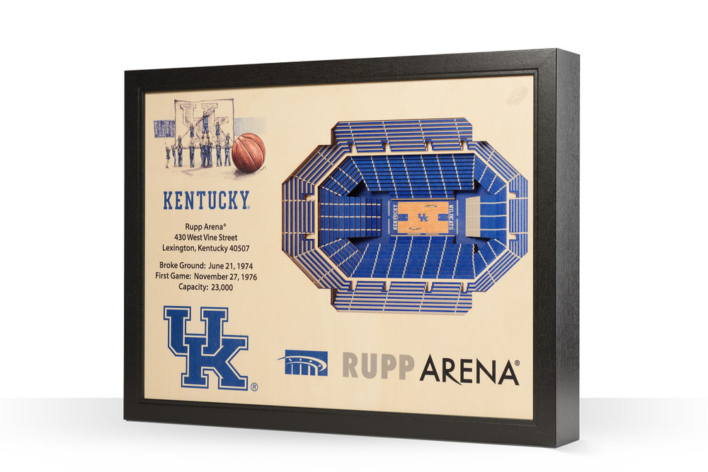 Kentucky Wildcats Framed 3-D Stadium Art | Stadium Views | 9022442