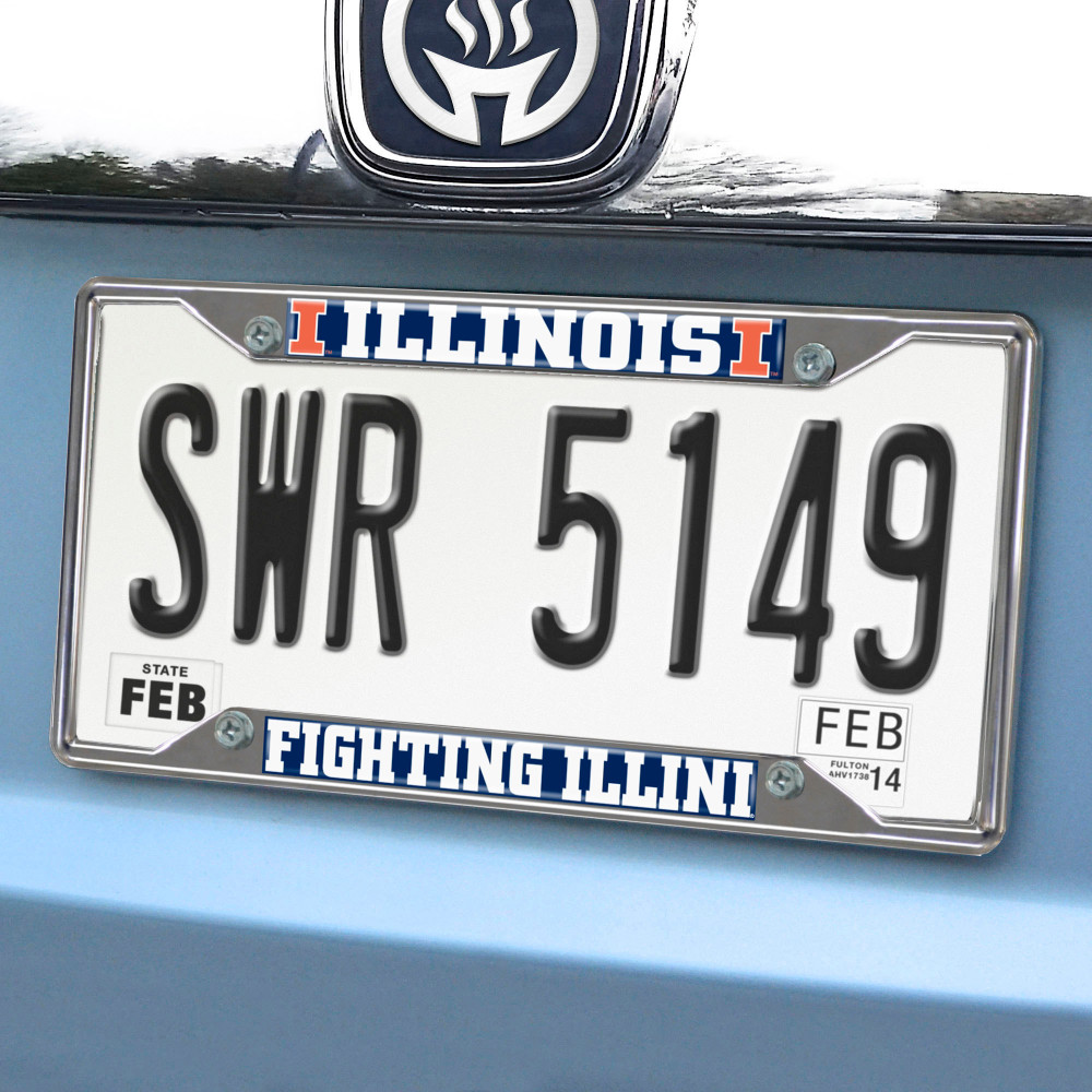 Illinois Fighting Illini License Plate Frame | Fanmats | 25135