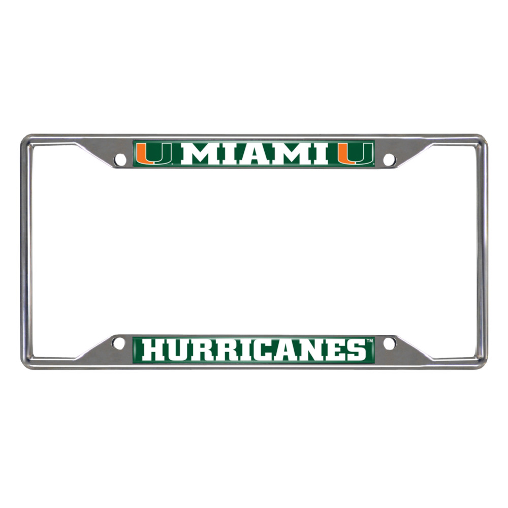 Miami Hurricanes License Plate Frame | Fanmats | 14913