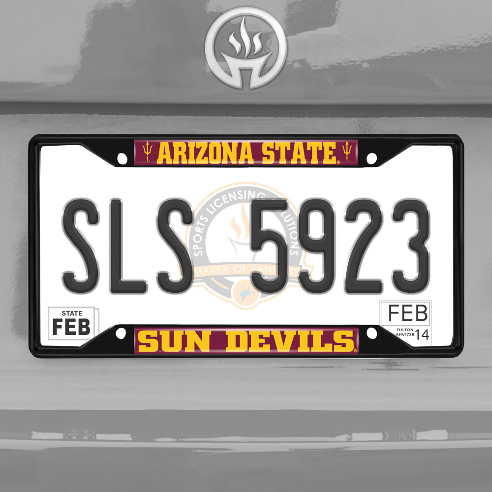 Arizona State Sun Devils License Plate Frame - Black | Fanmats | 31244