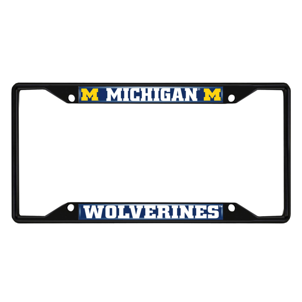 Michigan Wolverines License Plate Frame - Black | Fanmats | 31264