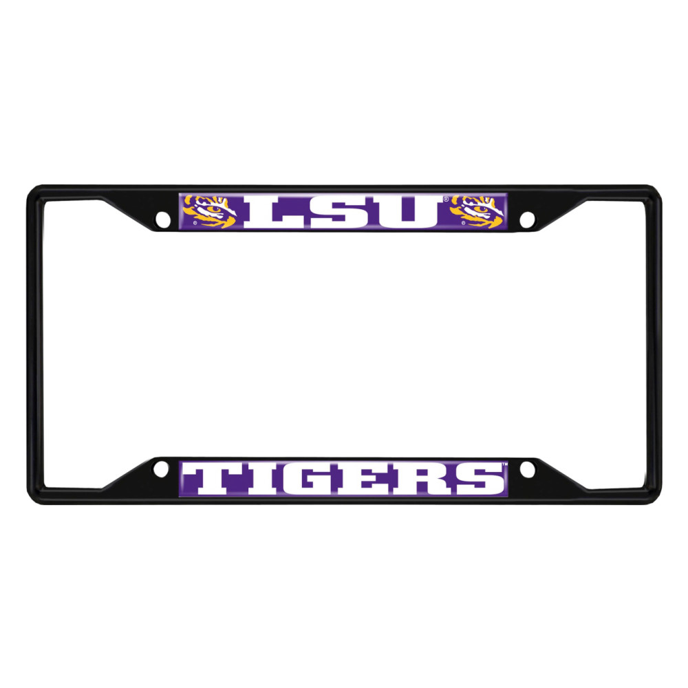 LSU Tigers License Plate Frame - Black | Fanmats | 31261