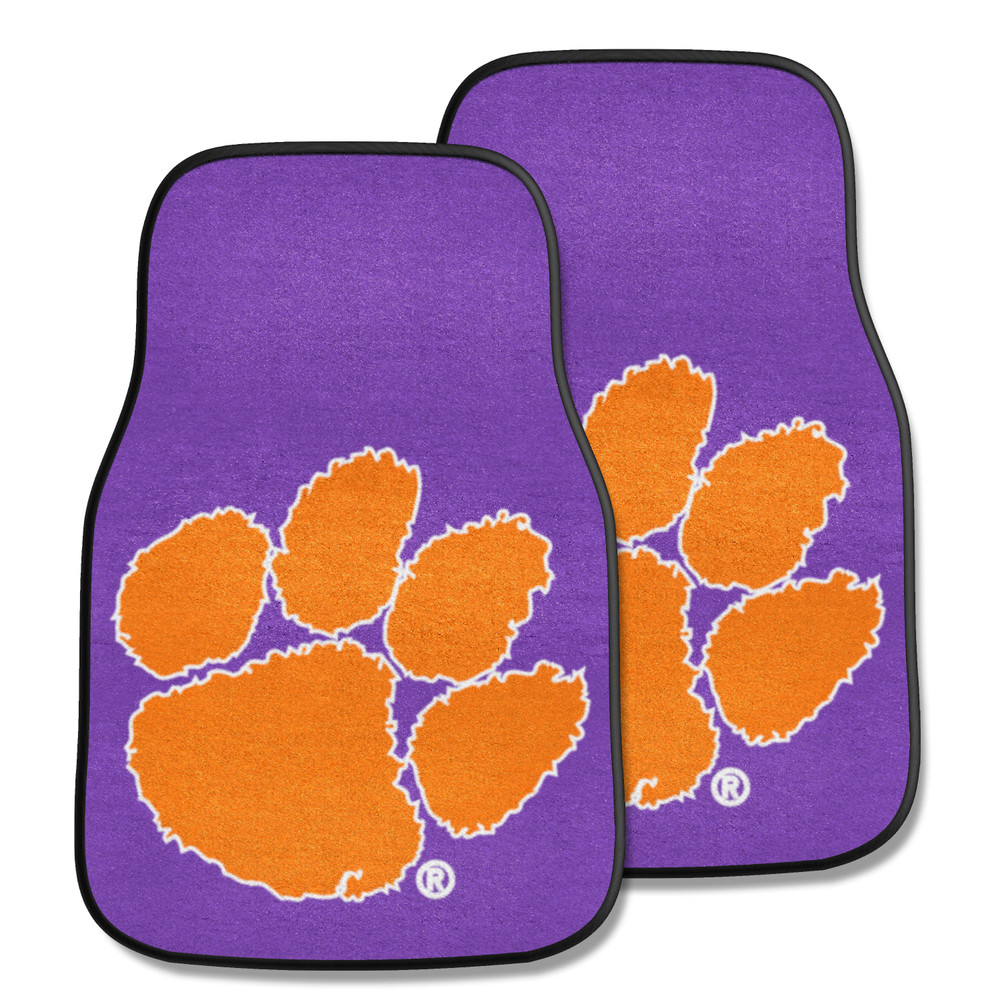 Clemson Tigers 2 Piece Carpet Car Mat Set | Fanmats | 10233