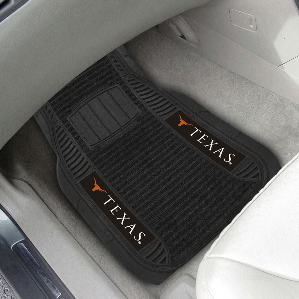 Texas Longhorns 2 Piece Deluxe Car Mat Set | Fanmats | 13804