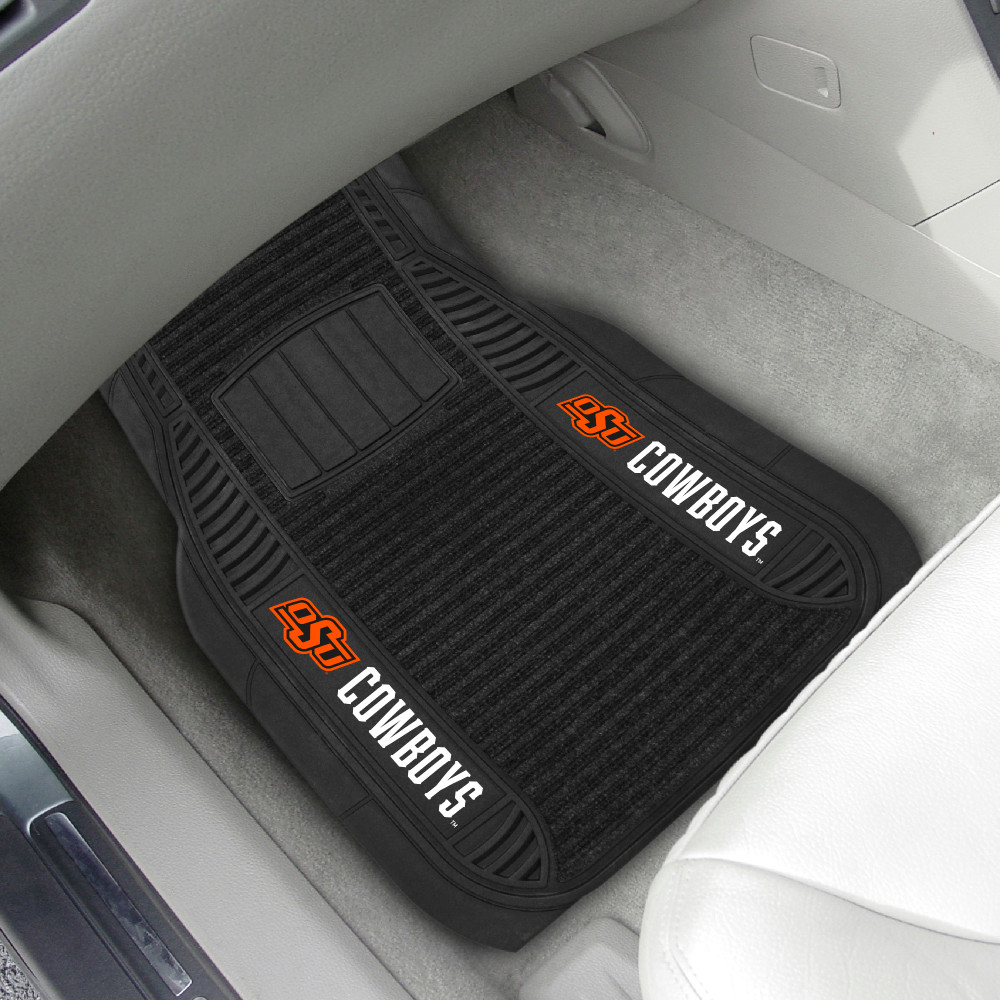 Oklahoma State Cowboys 2 Piece Deluxe Car Mat Set | Fanmats | 20542