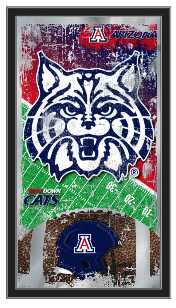 Arizona Wildcats Football Wall Mirror | Holland Bar Stool Co. | MFtblArizUn