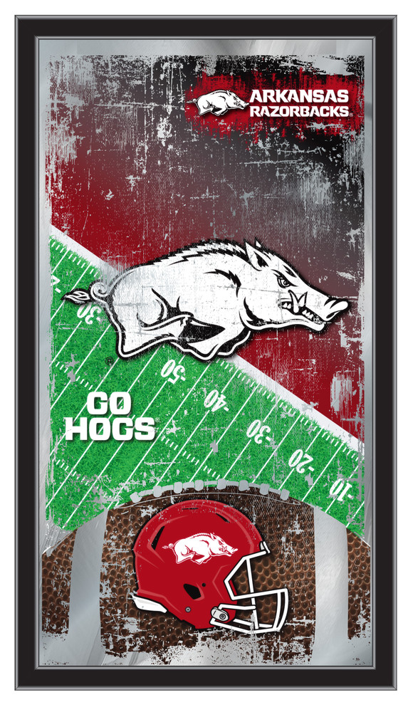 Arkansas Razorbacks Football Wall Mirror | Holland Bar Stool Co. | MFtblArknUn