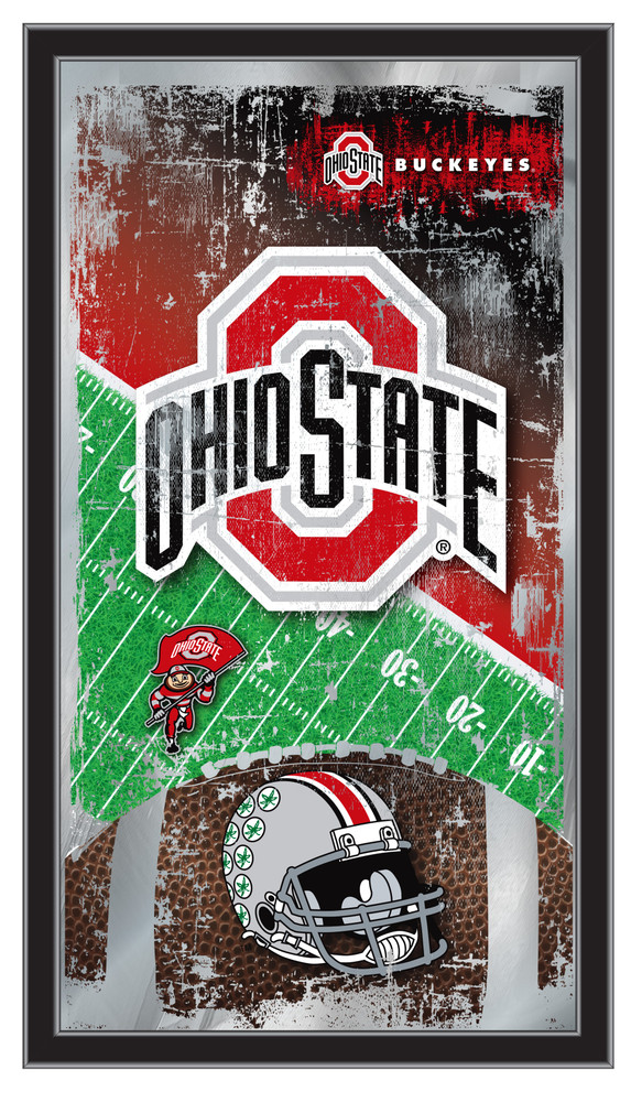 Ohio State Buckeyes Football Wall Mirror | Holland Bar Stool Co. | MFtblOhioSt