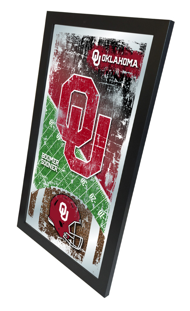 Oklahoma Sooners Football Wall Mirror | Holland Bar Stool Co. | MFtblOklhma