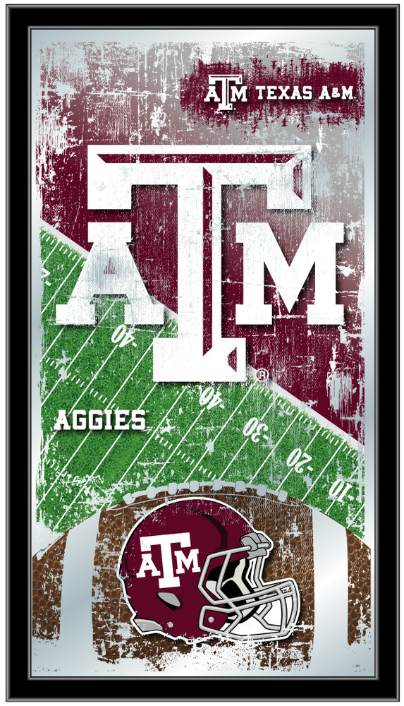 Texas A&M Aggies Football Wall Mirror | Holland Bar Stool Co. | MFtblTexA-M