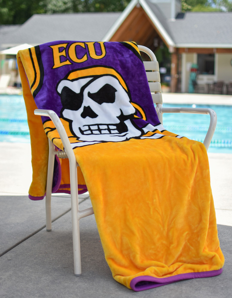 East Carolina Pirates Plush Reversible Blanket | Dormitory 101 | ECU6080REV222