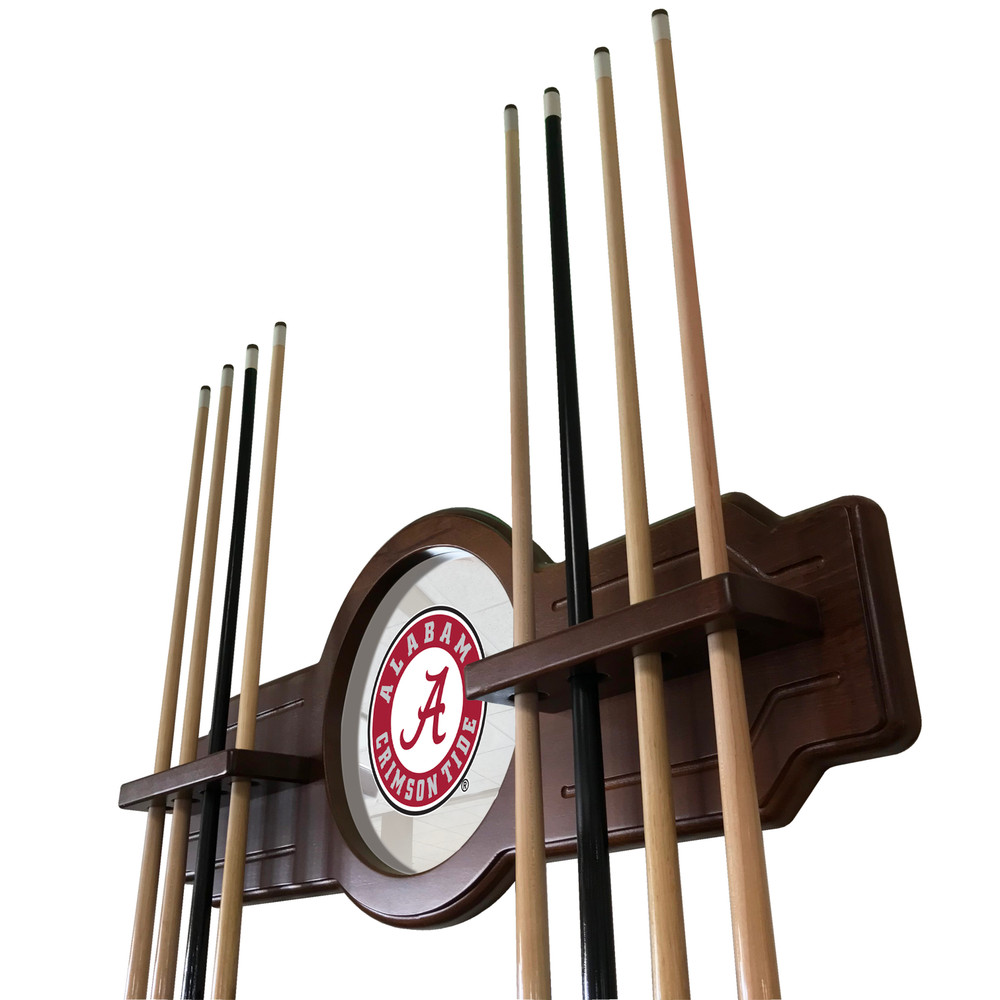 Alabama Crimson Tide Solid Wood Cue Rack -Script A | Holland Bar Stool Co. | CueChrdAL-A