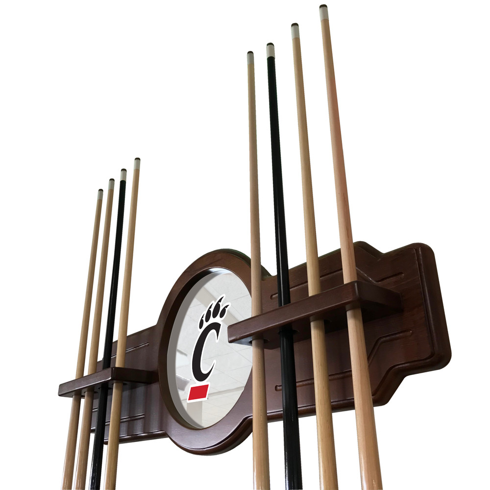 Cincinnati Bearcats Solid Wood Cue Rack | Holland Bar Stool Co. | CueChrdCincin