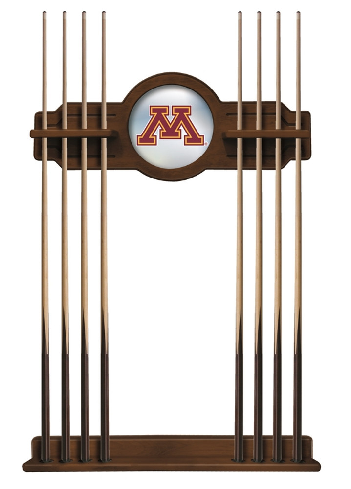 Minnesota Golden Gophers Solid Wood Cue Rack | Holland Bar Stool Co. | CueChrdMinnUn