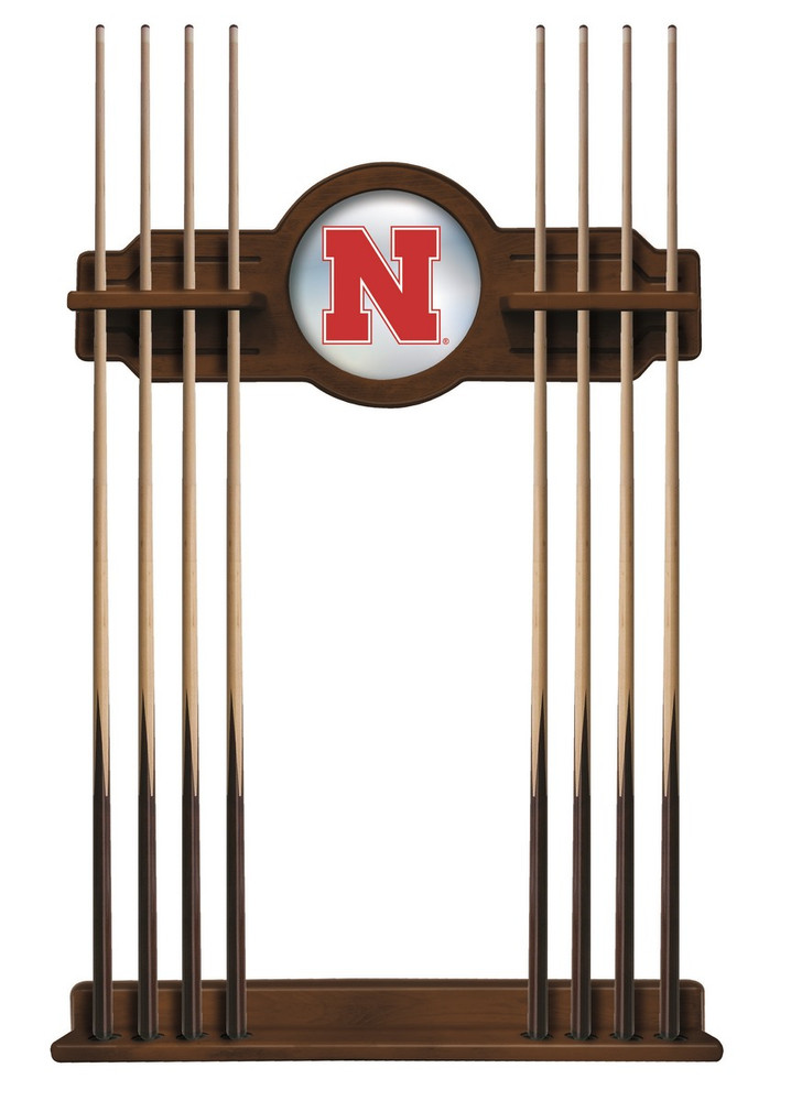 Nebraska Huskers Solid Wood Cue Rack | Holland Bar Stool Co. | CueChrdNebrUn