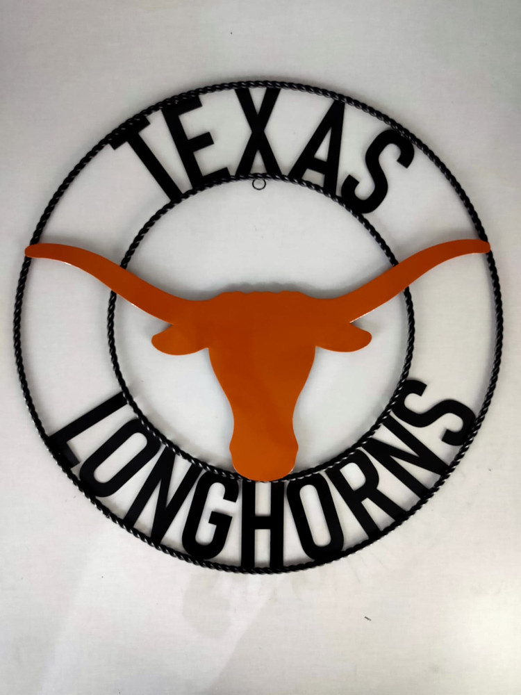 Texas Longhorns Wrought Iron Wall Decor 18" | LRT SALES| UTWRI24